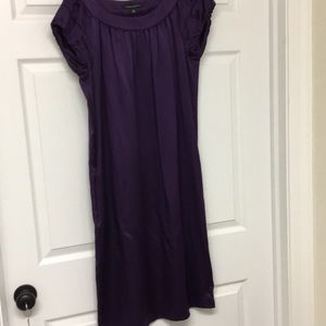 Purple Silk Banana Republic dress